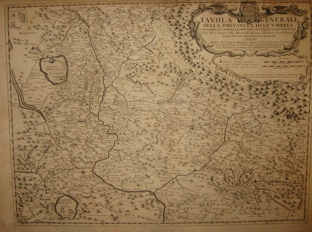 Cantelli Giacomo (1643-1695) Tavola generale della Provincia dell'Umbria... 1712 Roma 